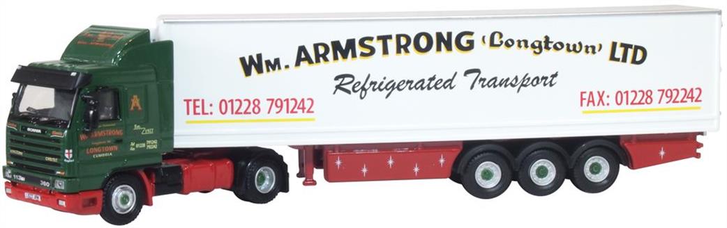 Oxford Diecast 1/76 76S143005 Scania 143 40ft Fridge Trailer William Armstrong
