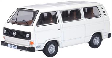 Oxford Diecast 76T25010 1/76th VW T25 Bus Pastel White
