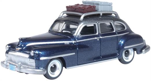 Oxford Diecast 87DS46004 1/87th DeSoto Suburban 1946-1948 Butterfly Blue/Crystal Gray
