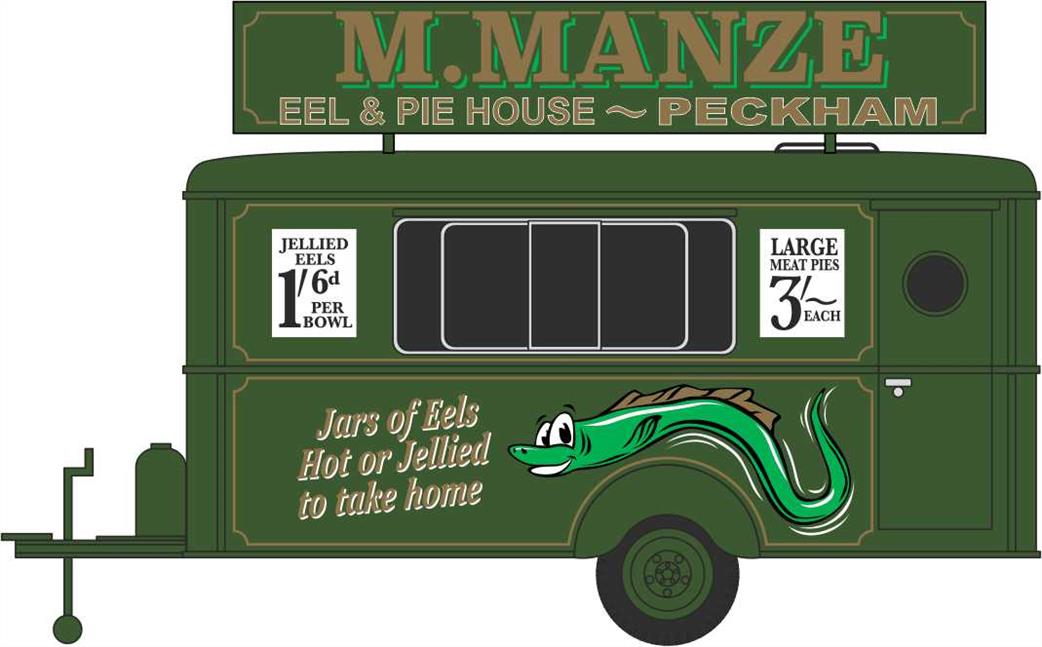 Oxford Diecast 1/87 87TR018 Mobile Trailer M.Manze Jellied Eels