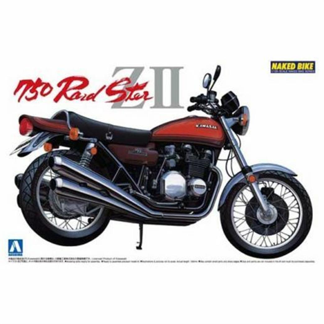 Aoshima 1/12 04150 Kawasaki 750 Roadster Z11 Motorbike Model Kit