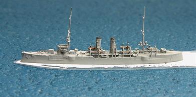 A 1/1250 scale second-hand model of Chacabuco made by modifying a Navis N-model of SMS Emden, see photograph.