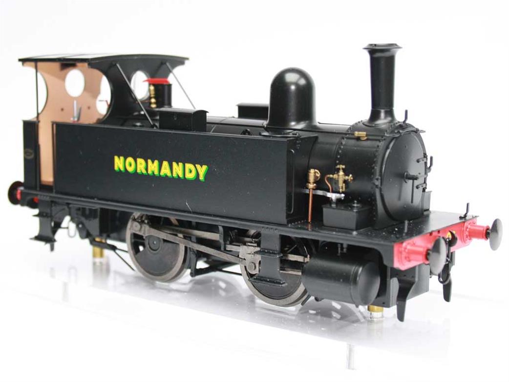 Dapol O Gauge 7S-018-001 SR 96 Normandy L&SWR B4 Class 0-4-0T Black Name in Sunshine Lettering Style As Preserevd