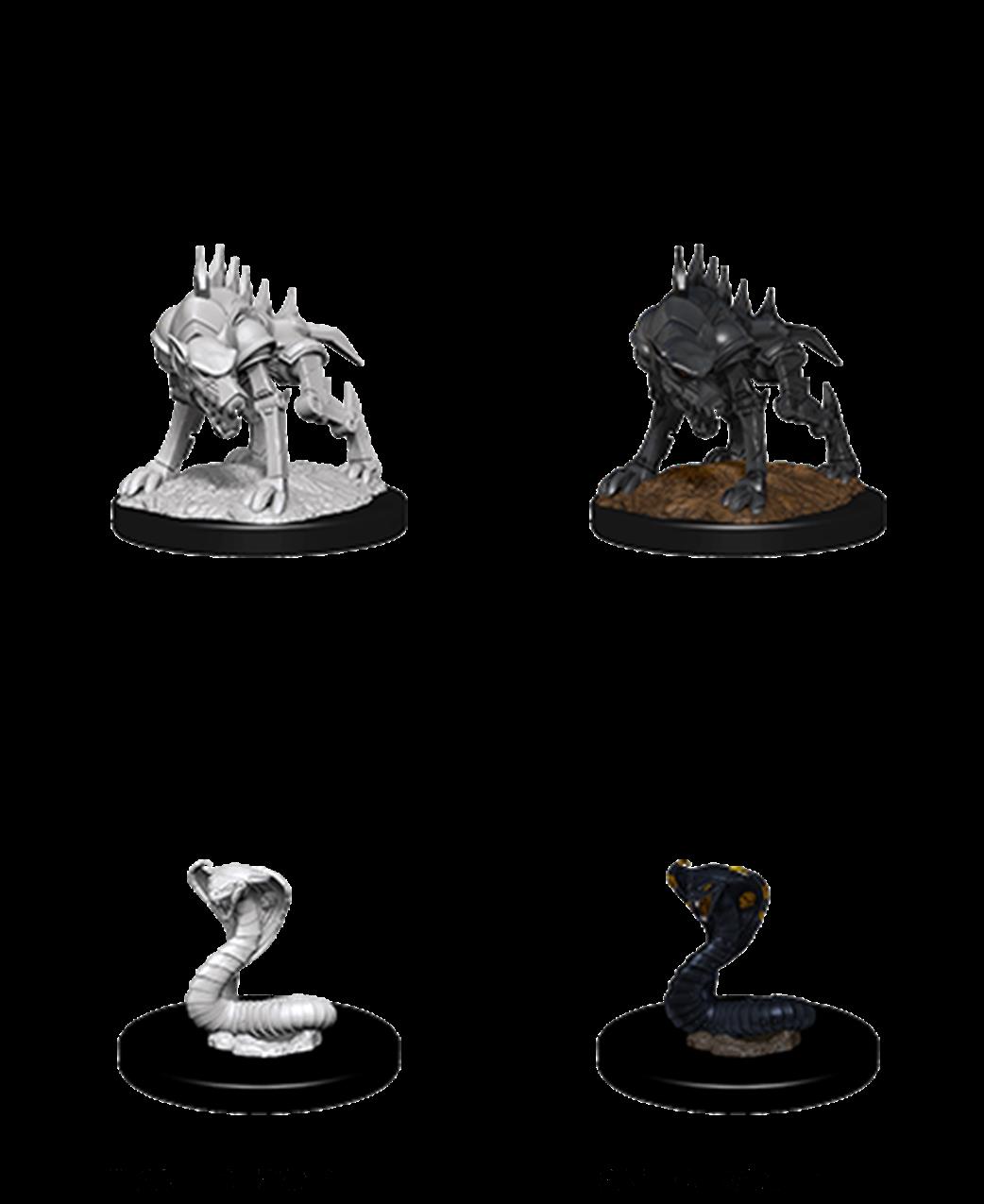 Wizkids  90243 Iron Cobra & Iron Defender: D&D Nolzur's Marvelous Unpainted Miniatures
