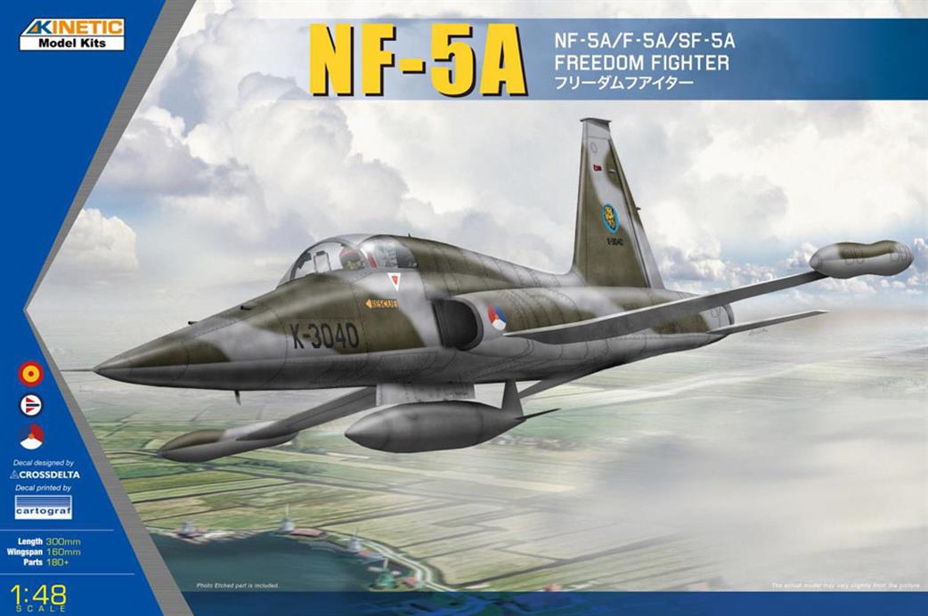 Kinetic Models 1/48 K48110 Northrop NF-5A Freedom Fighter Aircraft kit
