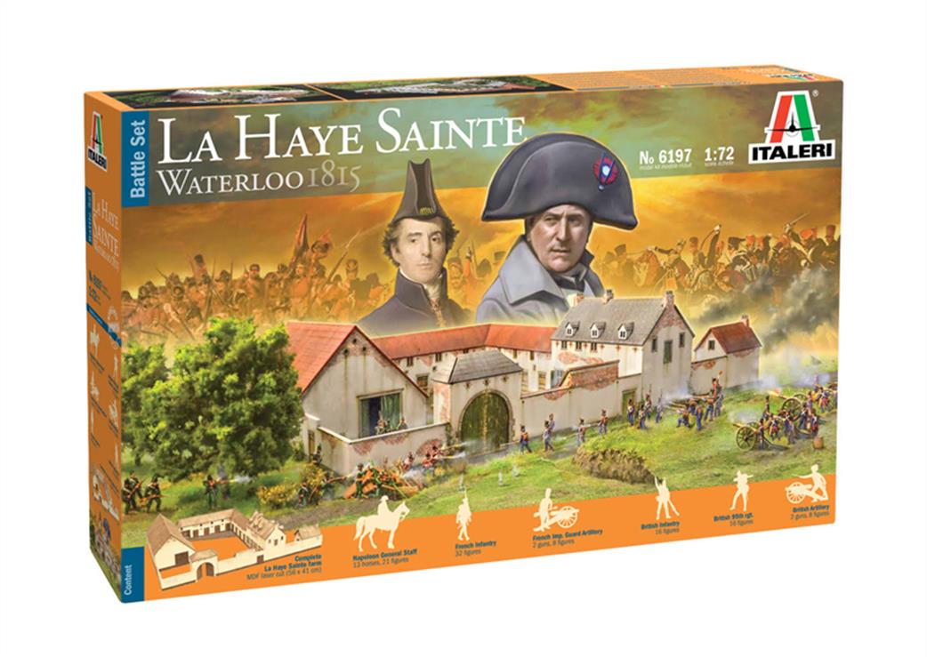 Italeri 1/72 6197 Waterloo 1815 La Haye Sainte Battle Set