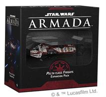 This pack includes everything you need to add 1 Pelta-class Frigate to your games Star Wars™: Armada including 1 painted plastic ship with base and fin, 2 ship cards, 7 upgrade cards and 9 tokens.This is not a complete game experience. A copy of the Star Wars: Armada Core Set is required to play.