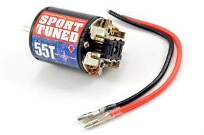 Upgrade your stock brushed motor with the new Sport Tuned range modifieds from Etronix. These motors boast some great features for their price point such as rebuildable can and endbell design, ball bearings and replaceable brushes andsprings. With winds from 15T through to 55T there is a motor here for all applications.