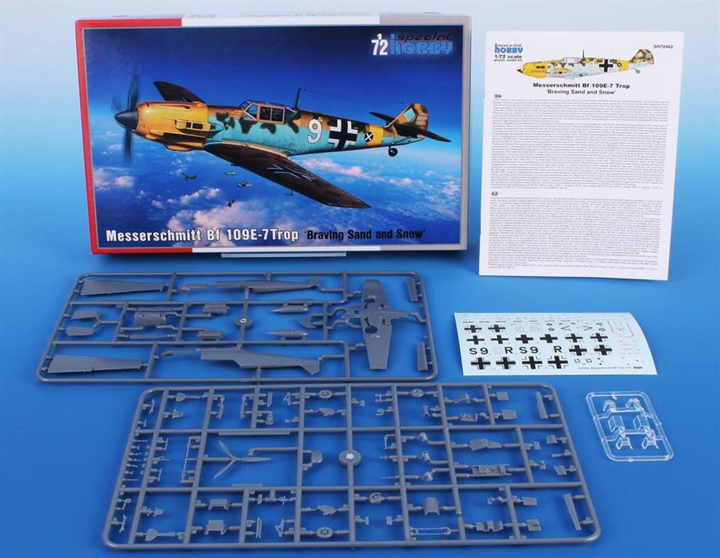 Special Hobby 1/72 SH72462 Messerschmitt Bf 109E-7 Tropical German WW2 Fighter Plastic Kit