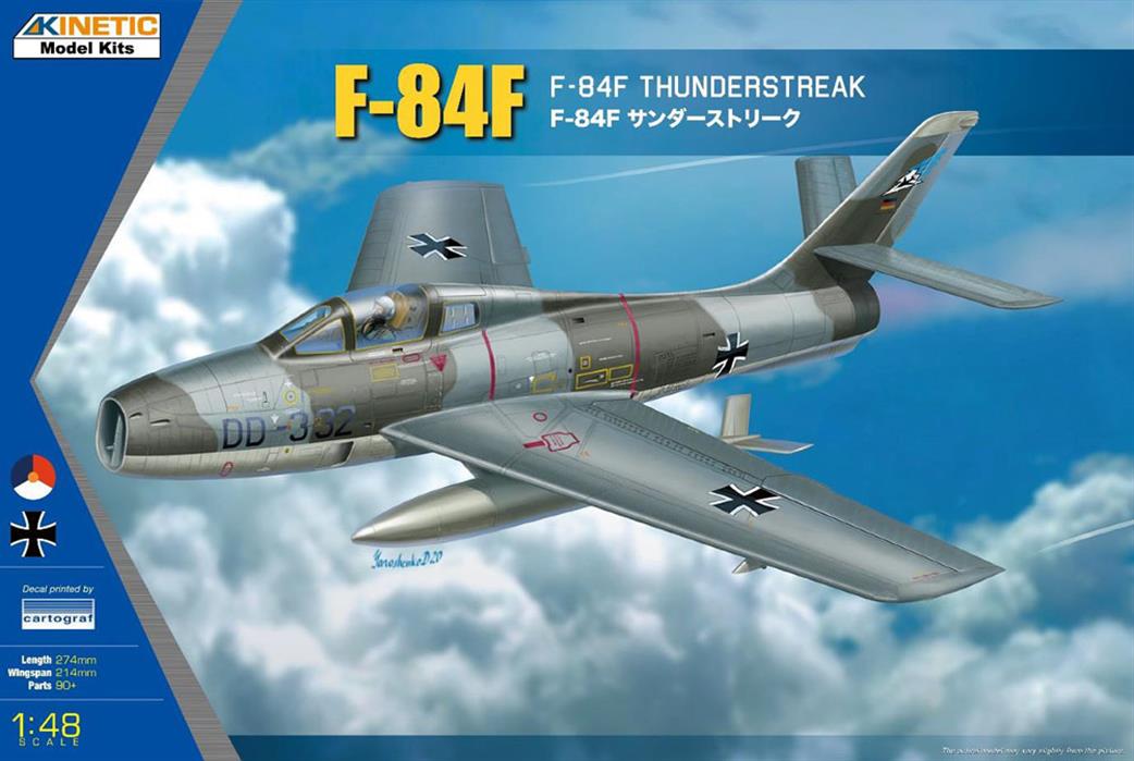 Kinetic Models 1/48 K48068 F-84F Thunderstreak Jet Fighter Kit
