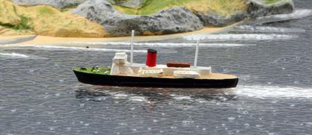 A 1/1250 scale model of a typical passenger ferry by Coastlines Models CL-FE01a