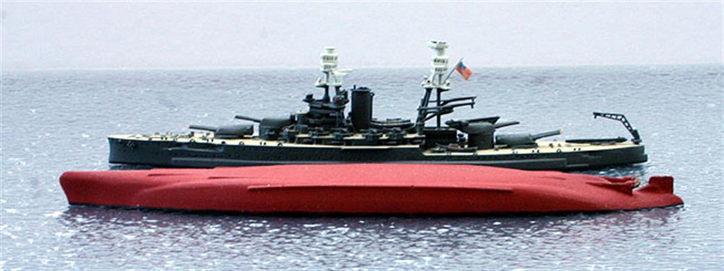 Coastlines CL-UWH11 Underwater hull for USS Oklahoma 1/1250