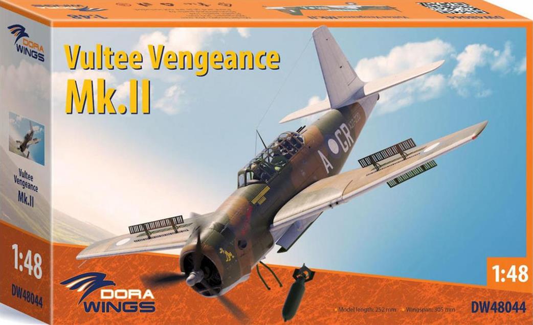Dora Wings 1/48 DW48044 Vultee Vengeance Mk.11 WW2 Dive Bomber Plastic Kit