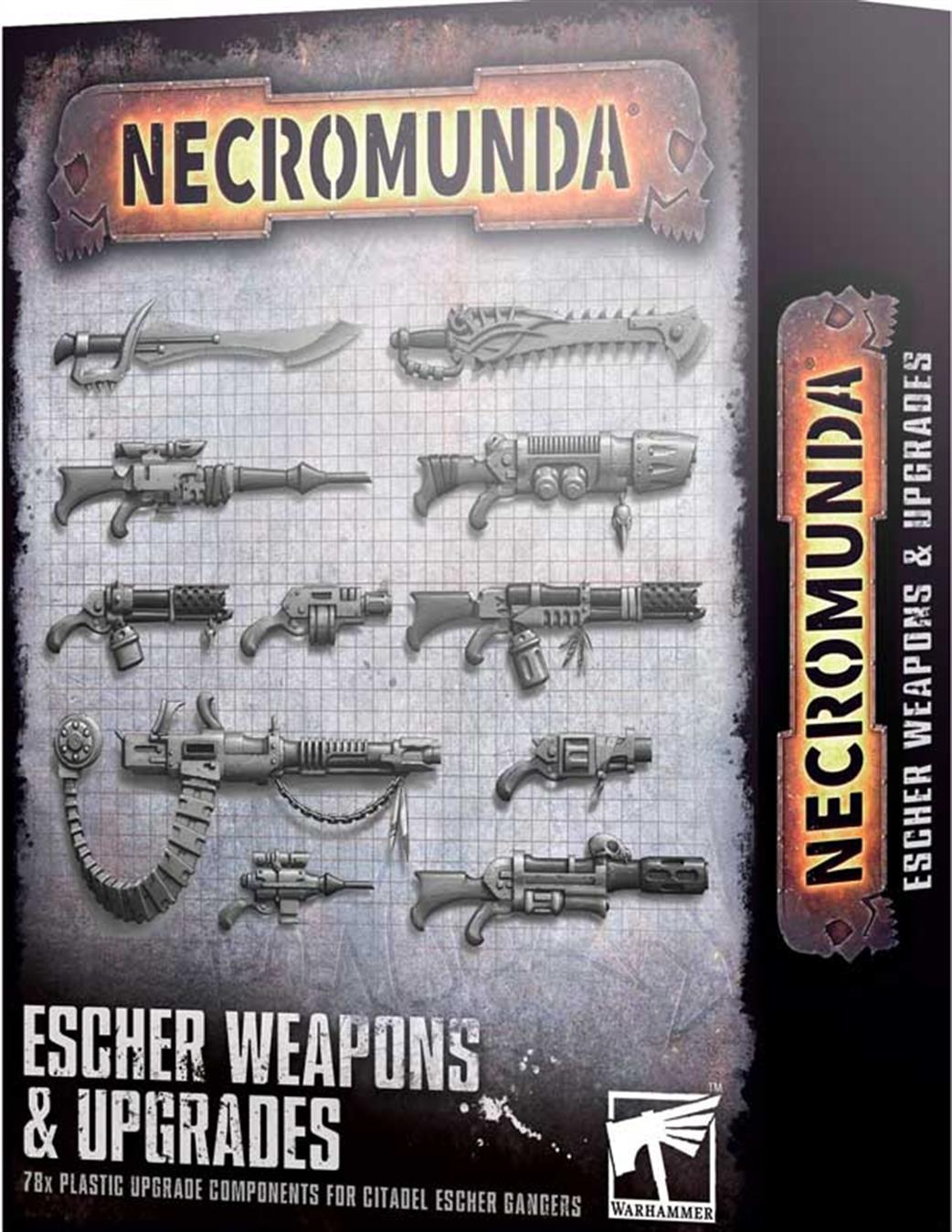Games Workshop 28mm 300-74 Necromunda: Escher Weapons & Upgrades