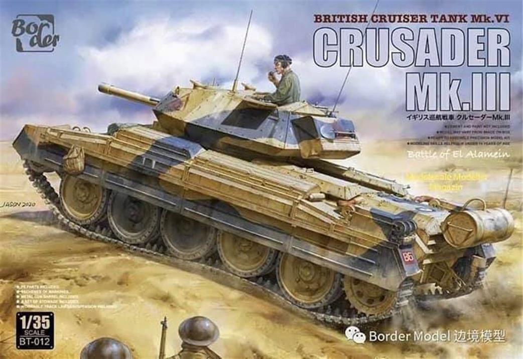 Border Models 1/35 BT-012 Crusader Mk111 British WW2 Tank Plastic Kit
