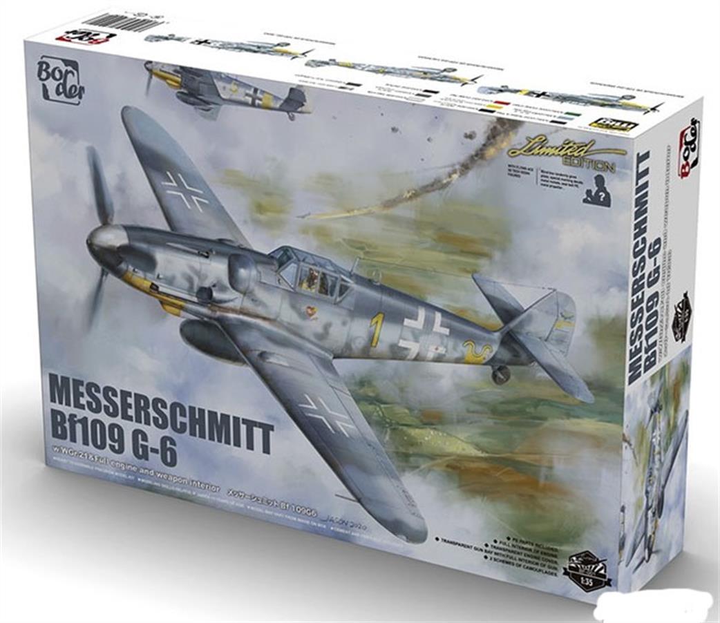 Border Models 1/35 BF-001 Messerschmitt Bf109 G-6 German WW2 Fighter Plastic Kit