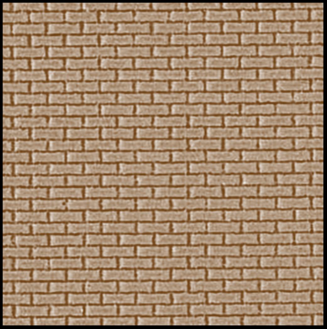 South Eastern Finecast OO FBS401C 4mm Plain Bond Brick Embossed Styrene Sheet Stone