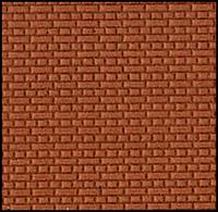 High quality embossed polystyrene sheet with English bond brick pattern, used in many historic buildings. The bricks are scaled at 1/76 for OO model railways, but would be suitable for similar scales including 1/72 and 1/87 (HO) scales. Sheet measures 270 x 380mm (approx. 10½ x 15in) matt white styrene.
