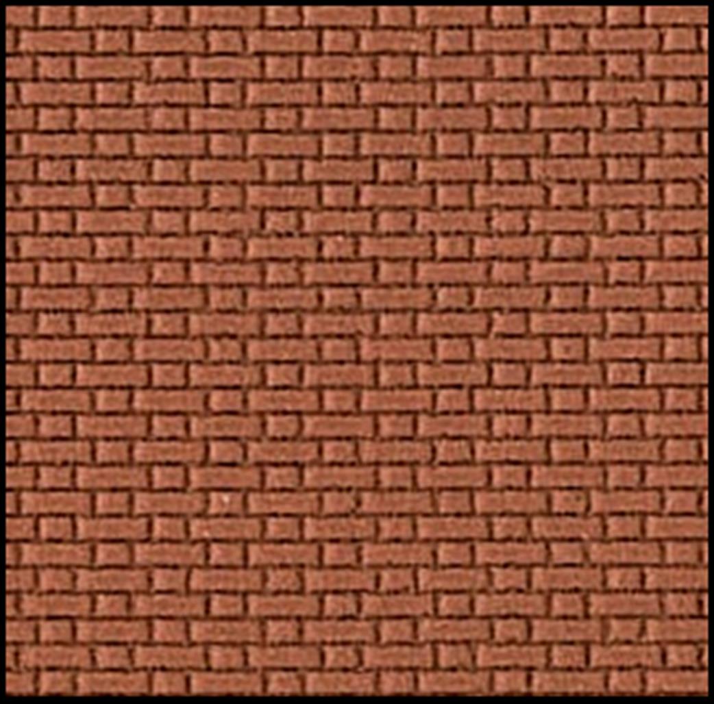 South Eastern Finecast OO FBS403B 4mm Scale Flemish Bond Brick Embossed Styrene Sheet Brick Red