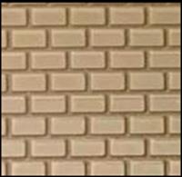 High quality embossed polystyrene sheet with dressed stone block wall pattern. Scaled for 4mm or OO gauge model railway use, these sheets can be used in other scales to represent diferent sizes of stone or paving sets.Sheet measures 270 x 380mm (approx. 10½ x 15in) matt white styrene.