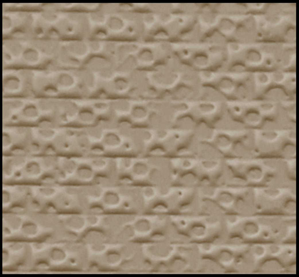 South Eastern Finecast OO FBS418C 4mm Scale Textured Concrete Block Embossed Styrene Sheet Stone