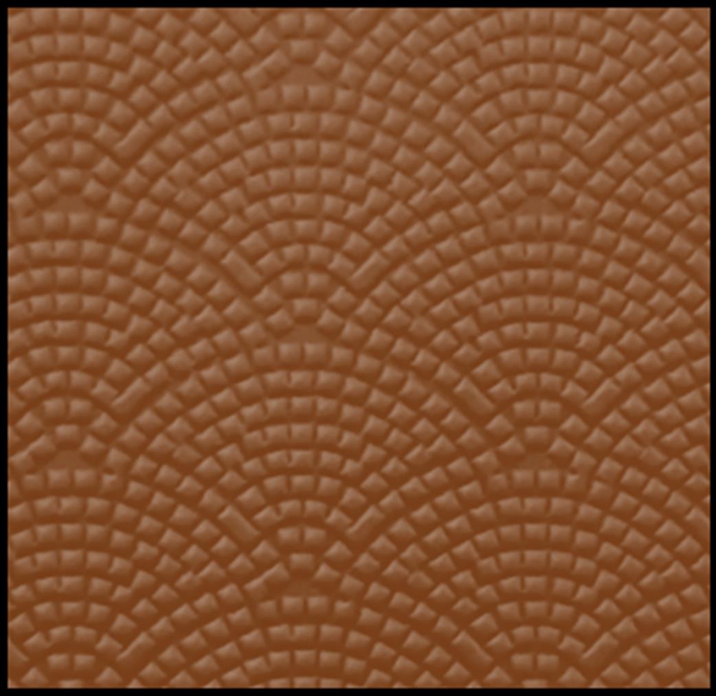 South Eastern Finecast OO FBS421B 4mm Scale Fan Setts Decorative Paving Embossed Styrene Sheet Red Brick