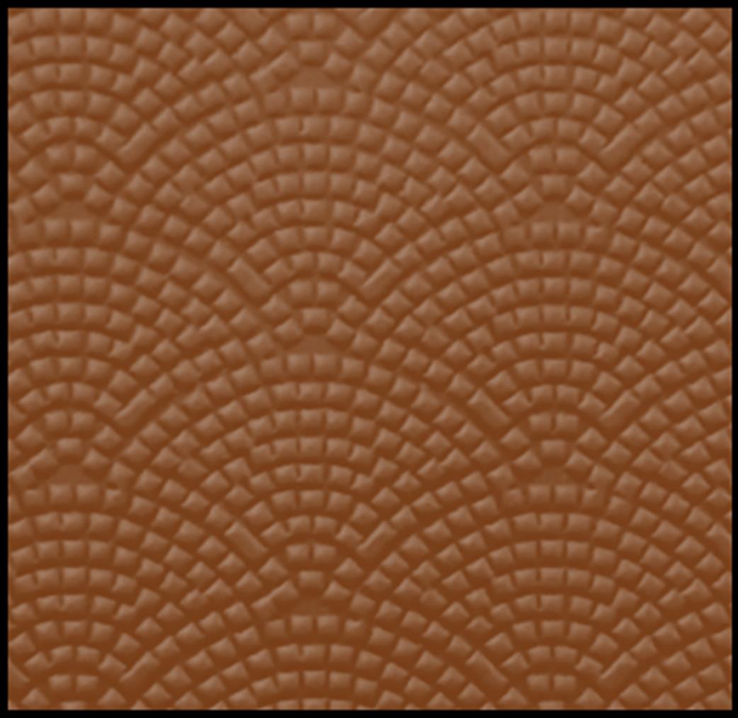 South Eastern Finecast OO FBS421B 4mm Scale Fan Setts Decorative Paving Embossed Styrene Sheet Red Brick