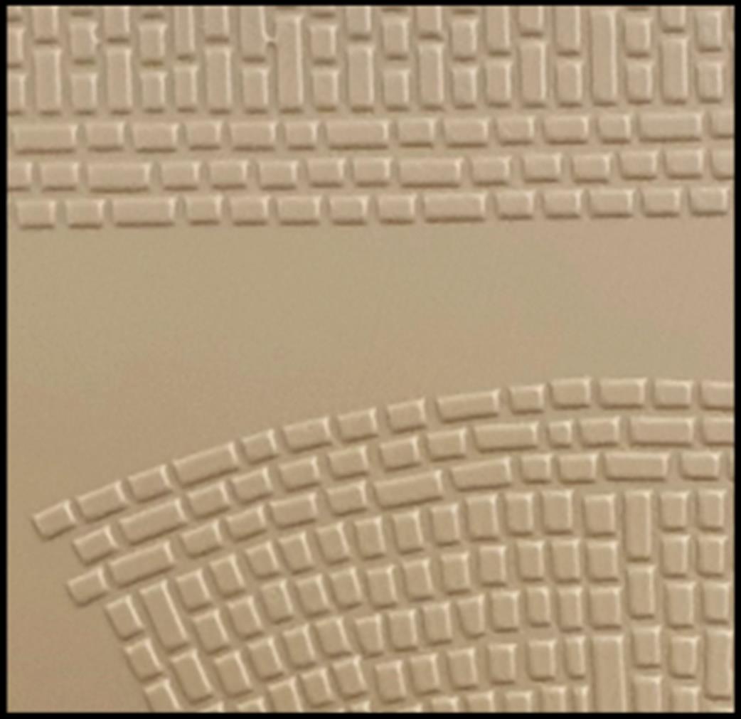 South Eastern Finecast OO FBS420C 4mm Scale Paved Roadway Setts Decorative Paving Embossed Styrene Sheet Stone