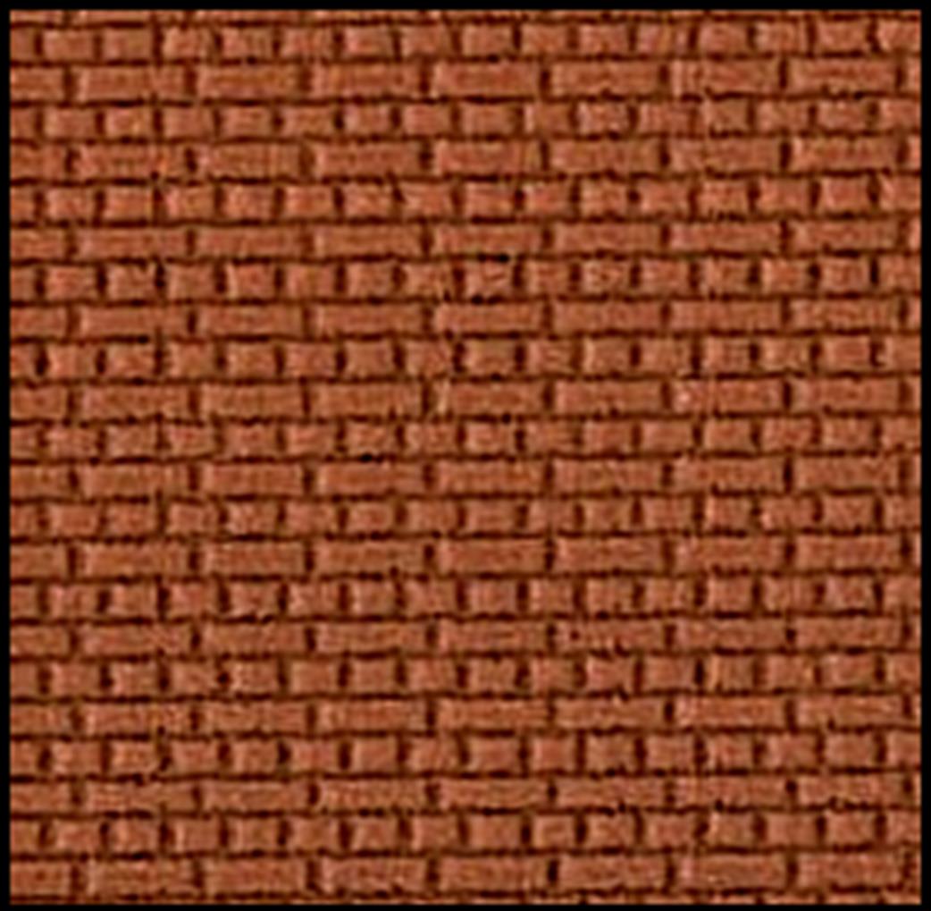 South Eastern Finecast O Gauge FBS708B 7mm Scale English Bond Brick Embossed Styrene Sheet Red Brick