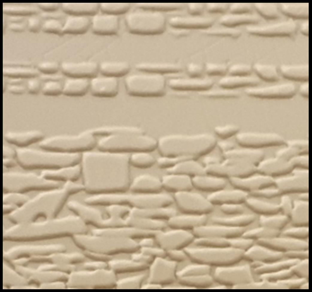 South Eastern Finecast O Gauge FBS716C 7mm Scale Random Stone Walling Embossed Styrene Sheet Stone