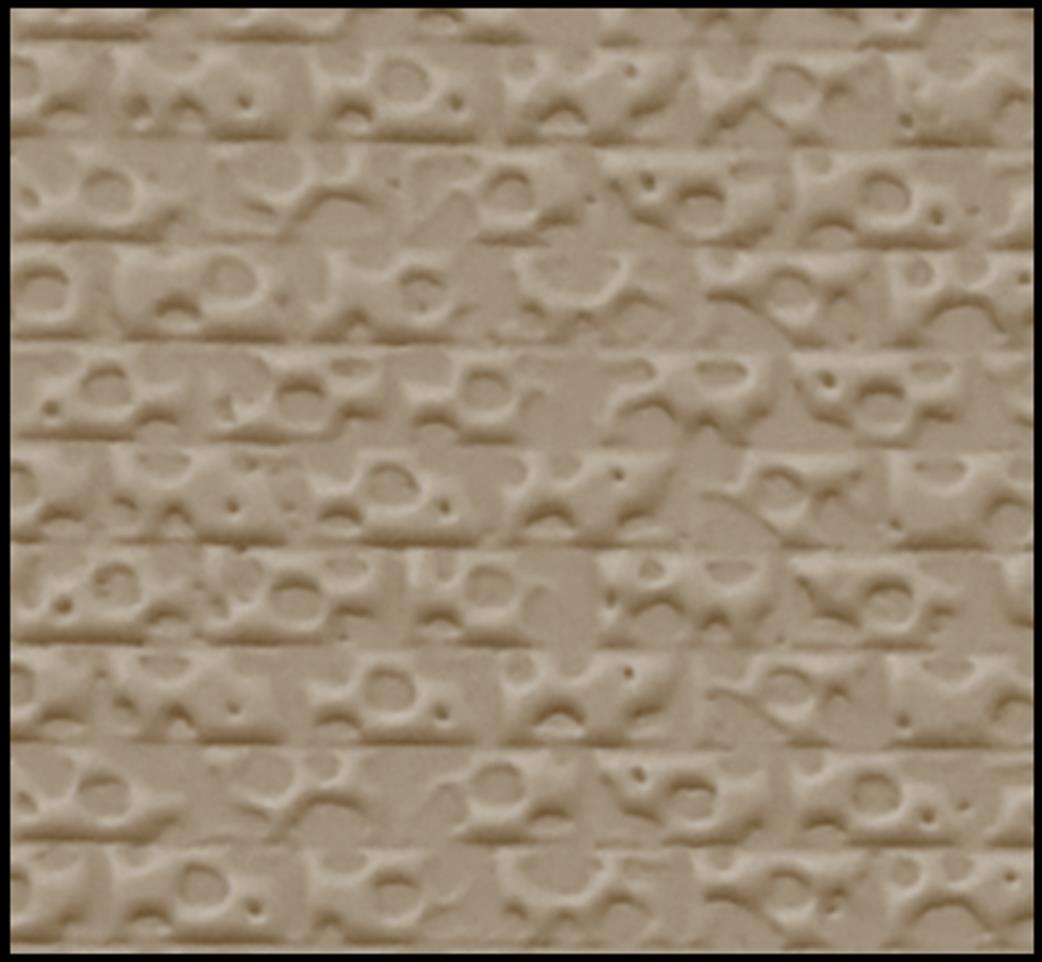 South Eastern Finecast O Gauge FBS718C 7mm Scale Textured Concrete Block Embossed Styrene Sheet Stone