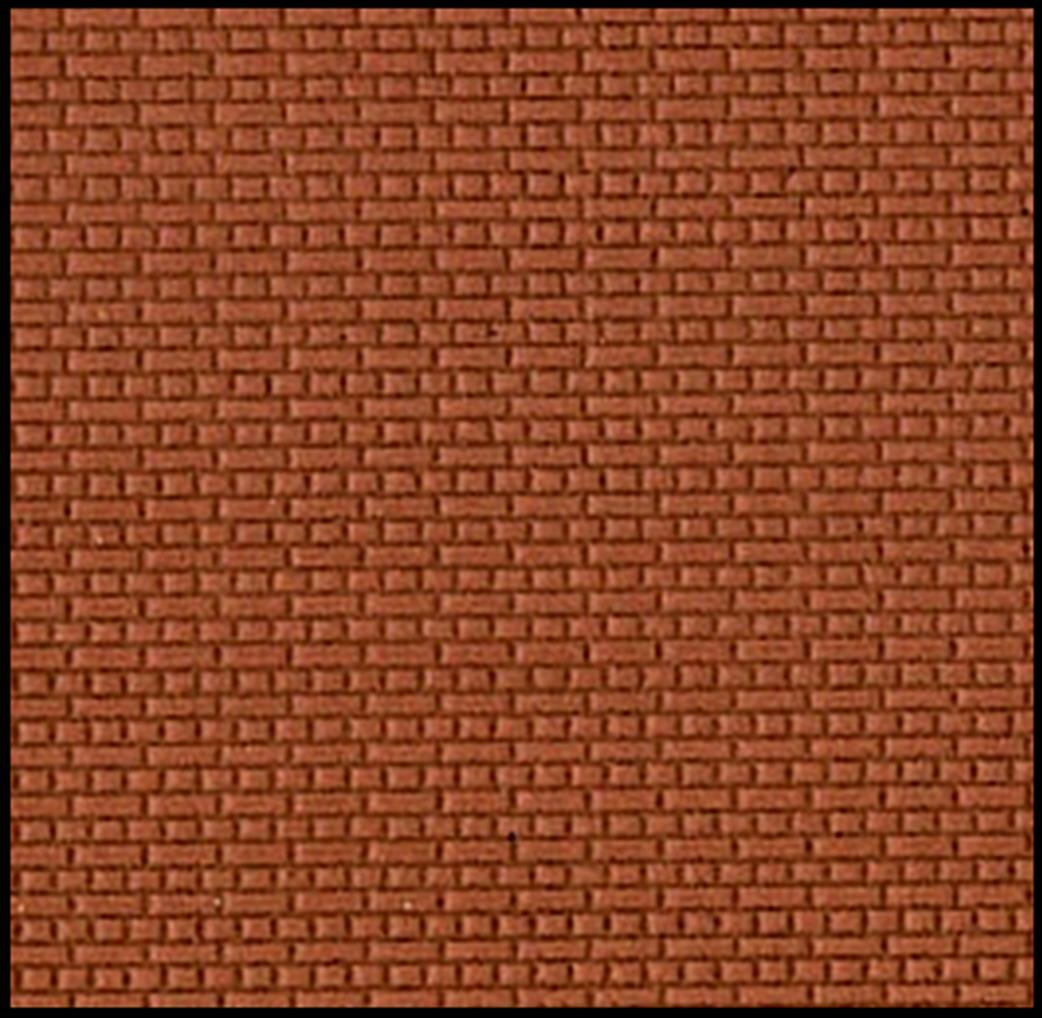South Eastern Finecast 1/24 FBS202B 2mm Scale English Bond Brick Embossed Styrene Sheet Brick Red