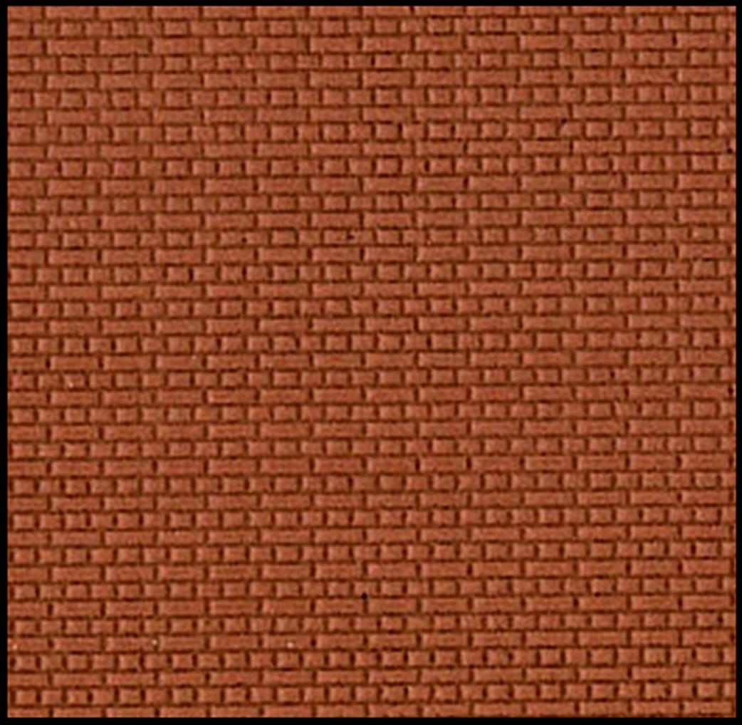 South Eastern Finecast 1/24 FBS202B 2mm Scale English Bond Brick Embossed Styrene Sheet Brick Red