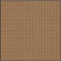 High quality embossed polystyrene sheet with Flemish bond brick pattern, a decorative brick pattern very popular for civic buidlings including schools. The bricks are scaled for N gauge model railways, but would be suitable for similar scales from 1/140 to 1/160.Sheet measures 270 x 380mm (approx. 10½ x 15in) matt white styrene.