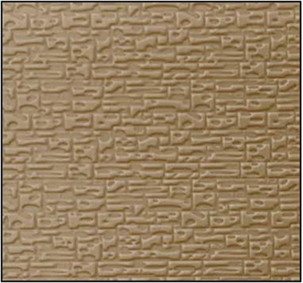 South Eastern Finecast FBS217C 2mm Scale Dressed Stone Walling Embossed Styrene Sheet Stone N