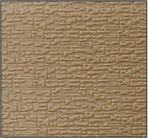 High quality embossed polystyrene sheet with dressed stone block wall pattern. Scaled for N gauge model railway use, these sheets can be used in other scales to represent diferent sizes of stone or paving sets.Sheet measures 270 x 380mm (approx. 10½ x 15in) matt white styrene.