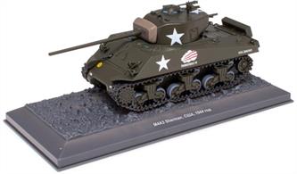 MAG MZ19 1/43rd Sherman M4A3 76(w) "Thunderbolt VI" 37TB 4AD "Lt. Col. Creighton Abrams" 1944 Tank Model
