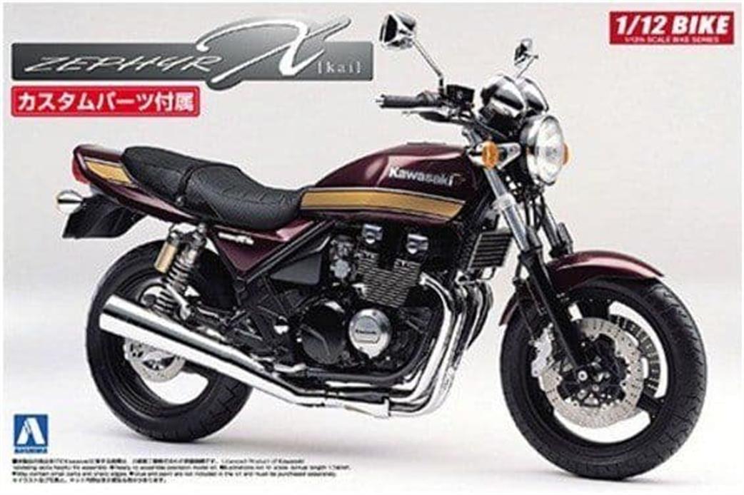 Aoshima 05168 Kawasaki Zephyr X Motorcycle Kit 1/12