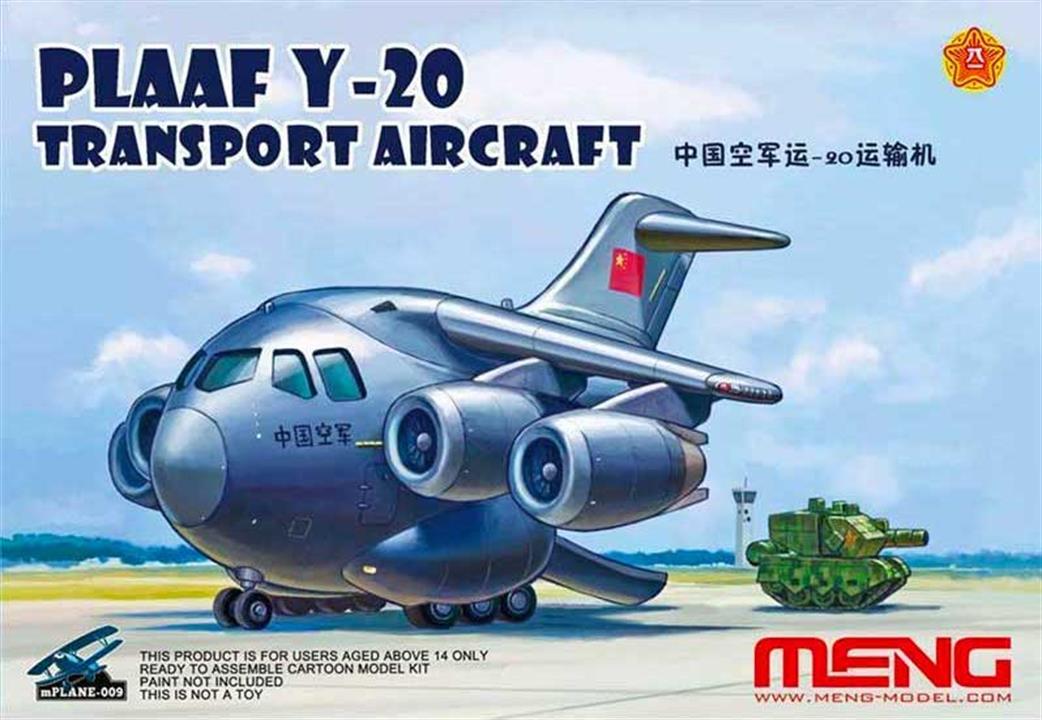 Meng  MMMP-009 PLAAF Y-20 Transport Aircraft cartoon Kit