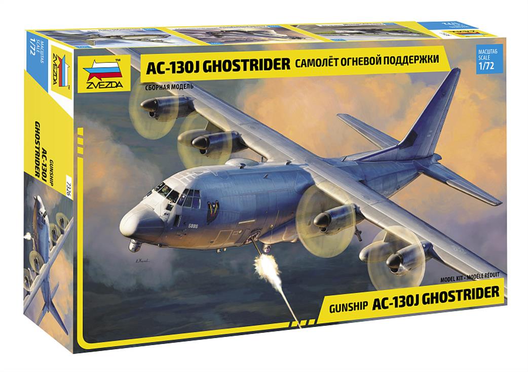 Zvezda 1/48 7326 AC-130J Gunship Ghostrider Plastic Kit