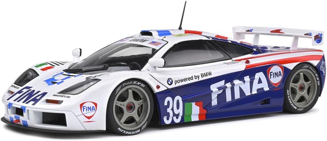 Solido 1/18 1804103 McLaren F1 GTR Short Tail 24H Le Mans 1996 Model