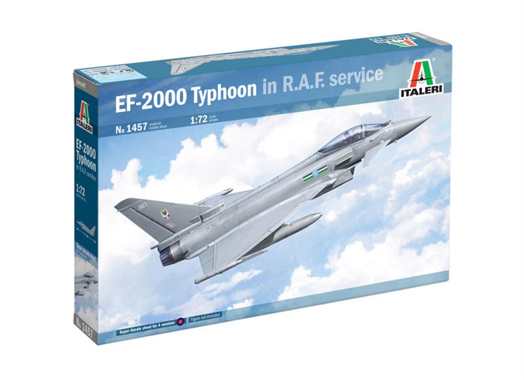 Italeri 1/72 1457 RAF Eurofighter Typhoon EF-2000 in service Jet Fighter Kit
