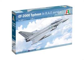 Italeri 1/72nd 1457 RAF Eurofighter Typhoon EF-2000 in service Jet Fighter Kit