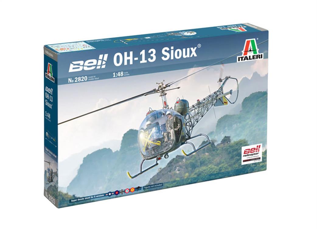 Italeri 1/48 2820 OH-13 Scout Helicopter Kit