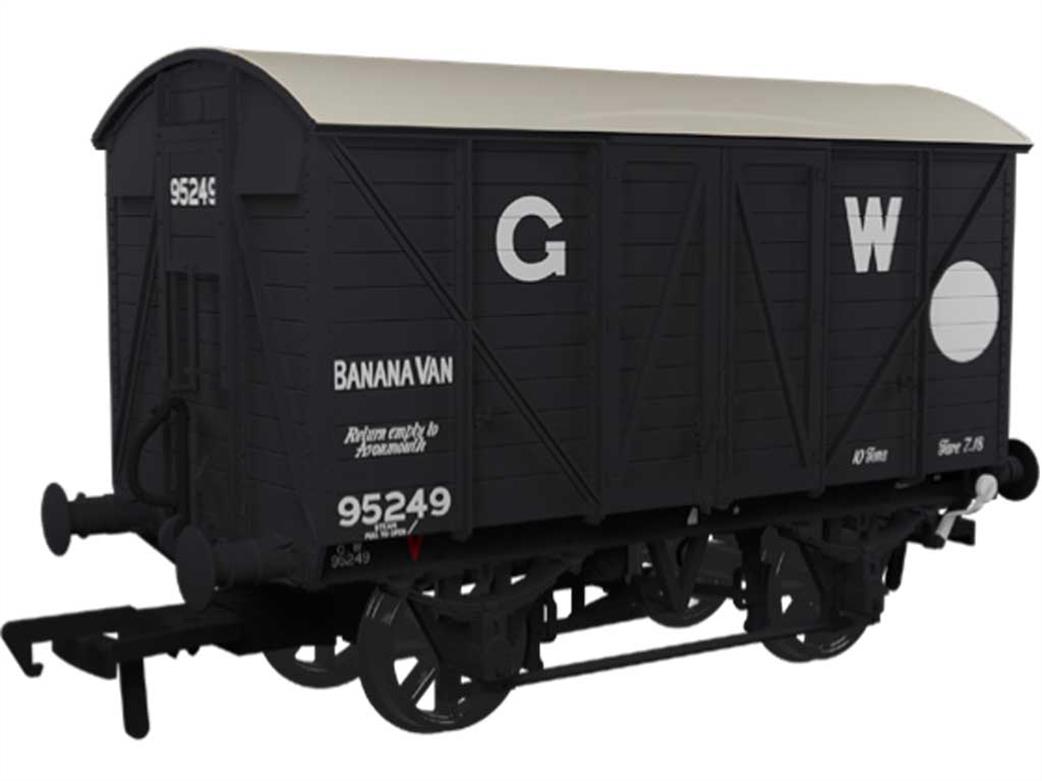 Rapido Trains OO 944031 GWR 93249 Diagram Y4 Banana Van GWR Goods Grey 16in Lettering