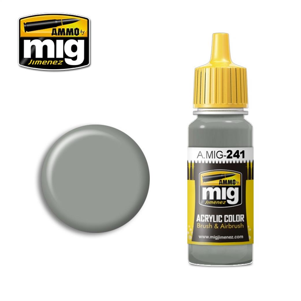 Ammo of Mig Jimenez  A.MIG-241 241 FS360440 Light Gull Grey 17ml Acrylic Color Paint