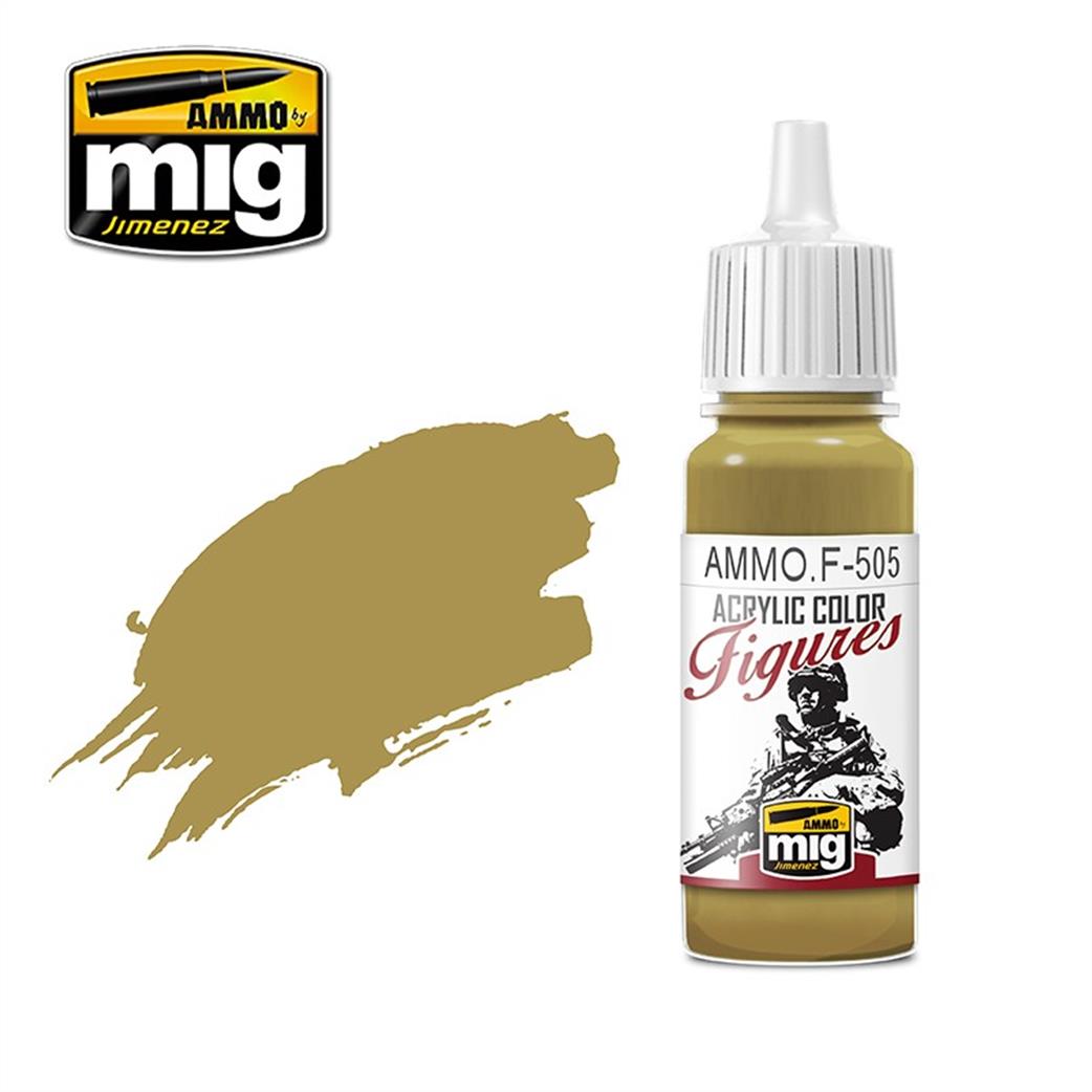 Ammo of Mig Jimenez  Ammo.F-505 Pale Yellow Green FS-33481 17ml Acrylic Color Figures Paint