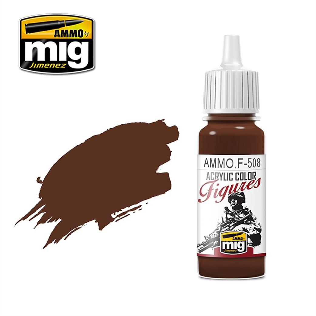 Ammo of Mig Jimenez  Ammo.F-508 Brown Base FS-30108 17ml  Color Figures Paint