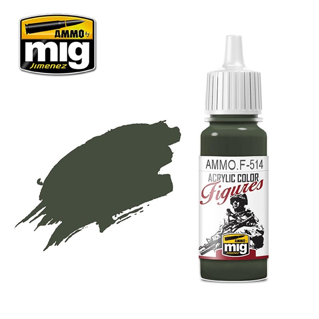 Ammo of Mig Jimenez  Ammo.F-514 Field Grey Shadow FS34086 17ml Acrylic Color Figures Paint