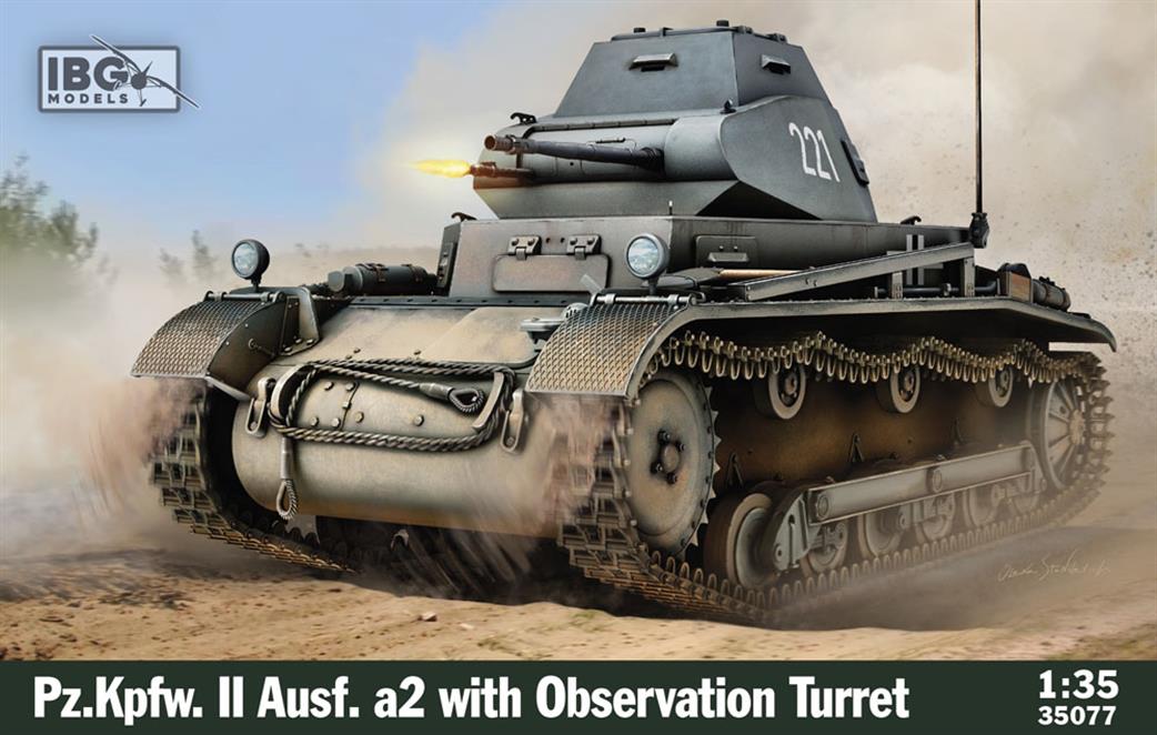 IBG Models 1/35 35077 Pz.Kpfw II Ausf a2 with Observation Turret Plastic Kit